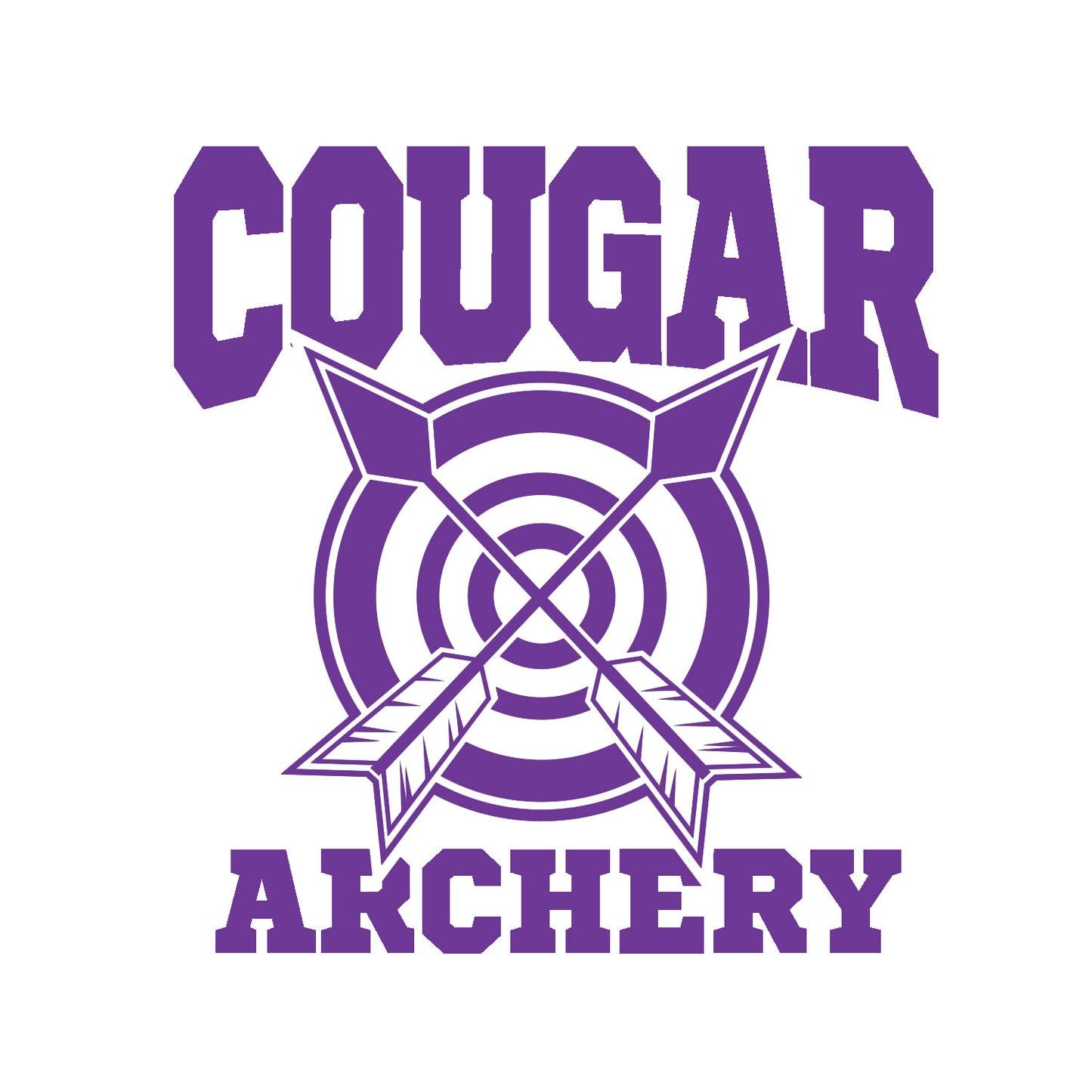 COUGAR ARCHERY WINDOW DECAL