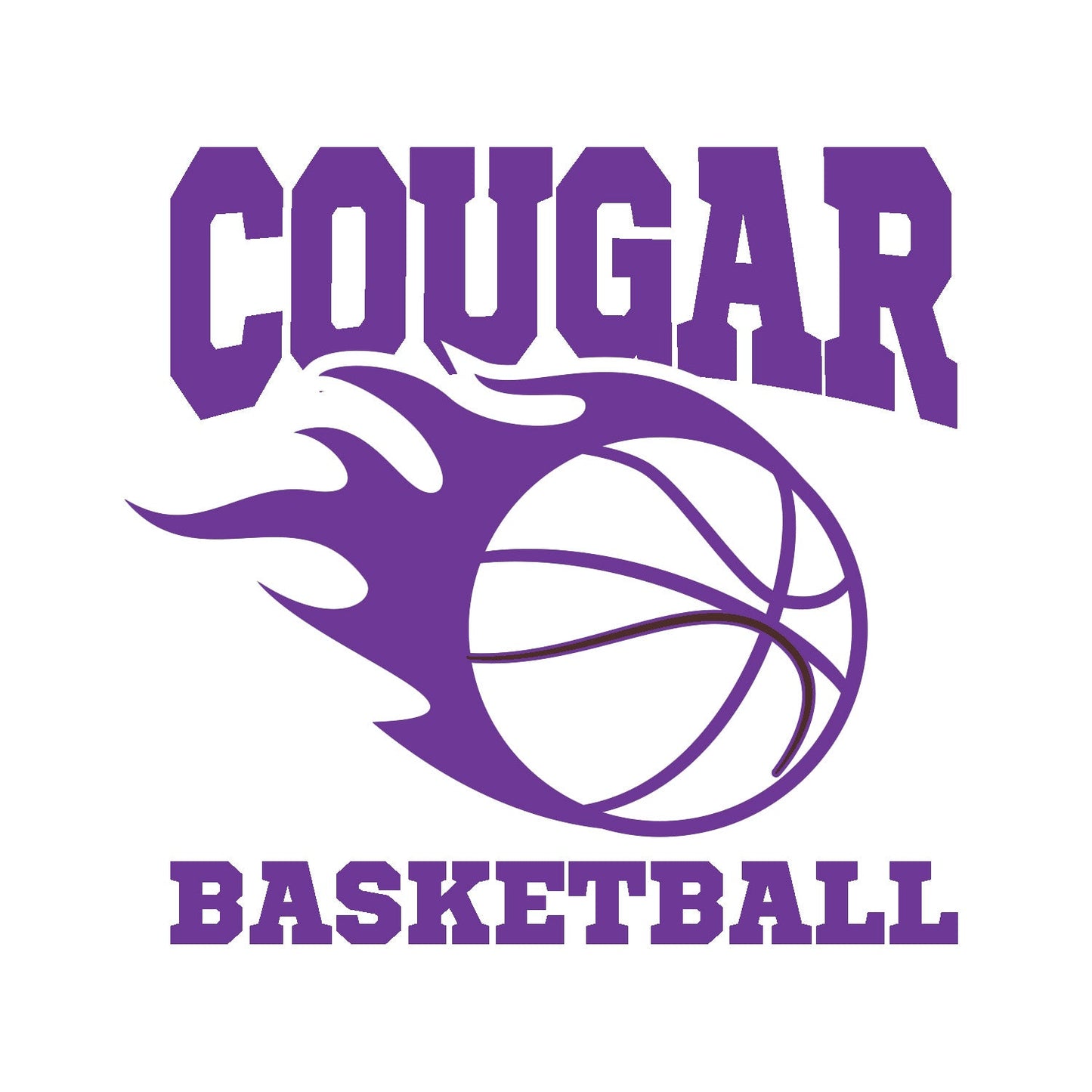 COUGAR BASEBALL WINDOW DECAL