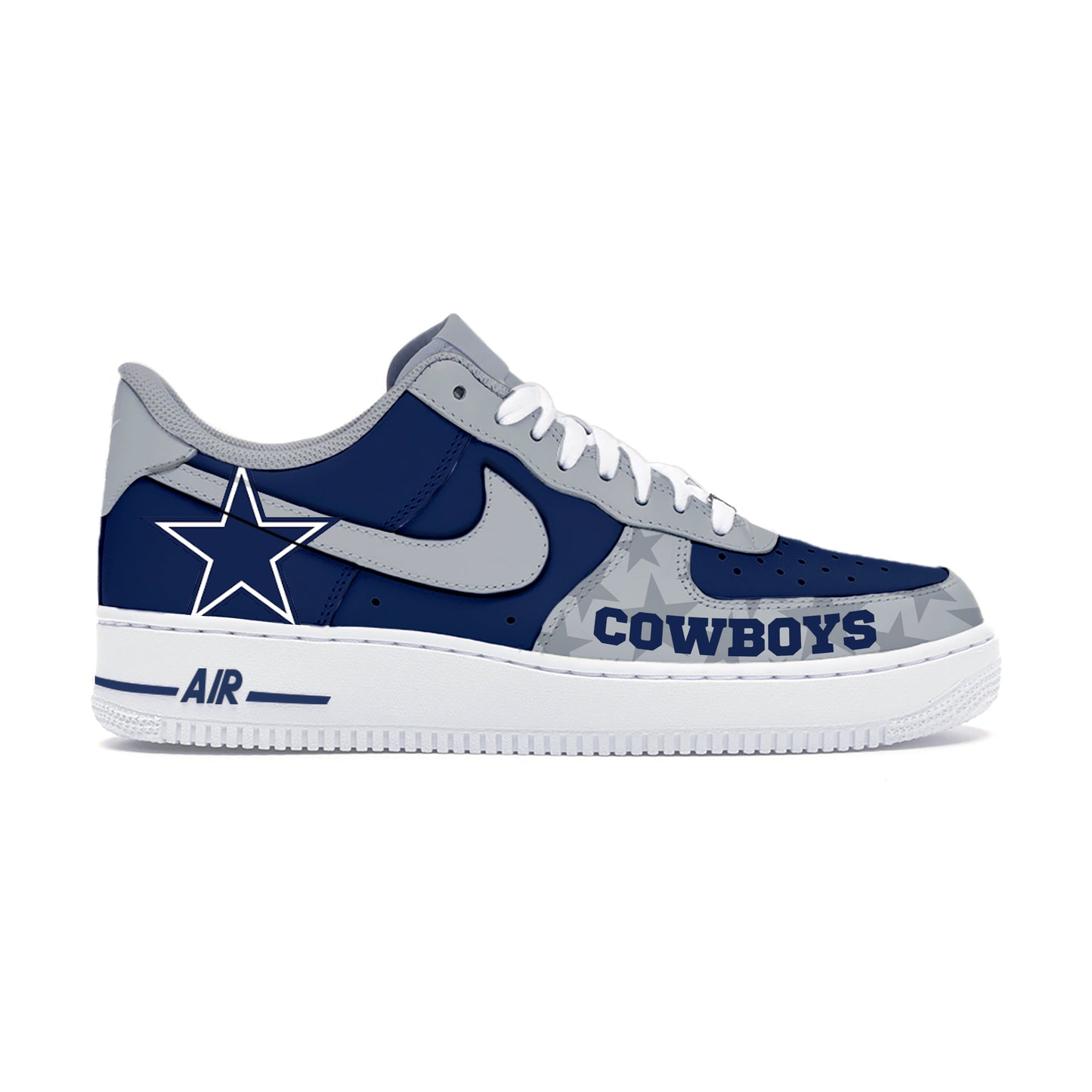 Air Force 1 Custom Painted Dallas Cowboys Style
