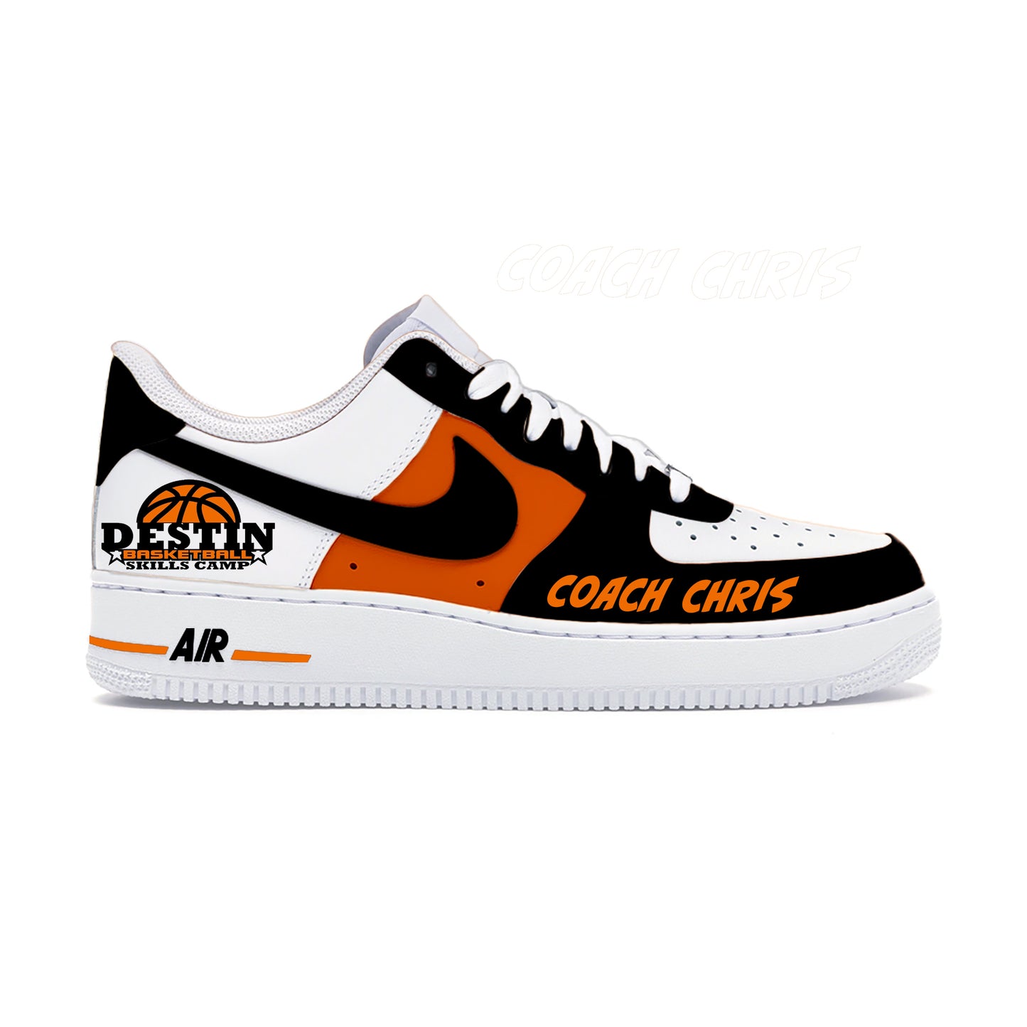 Air Force 1 Custom Painted Destin Basketball Skills Camp