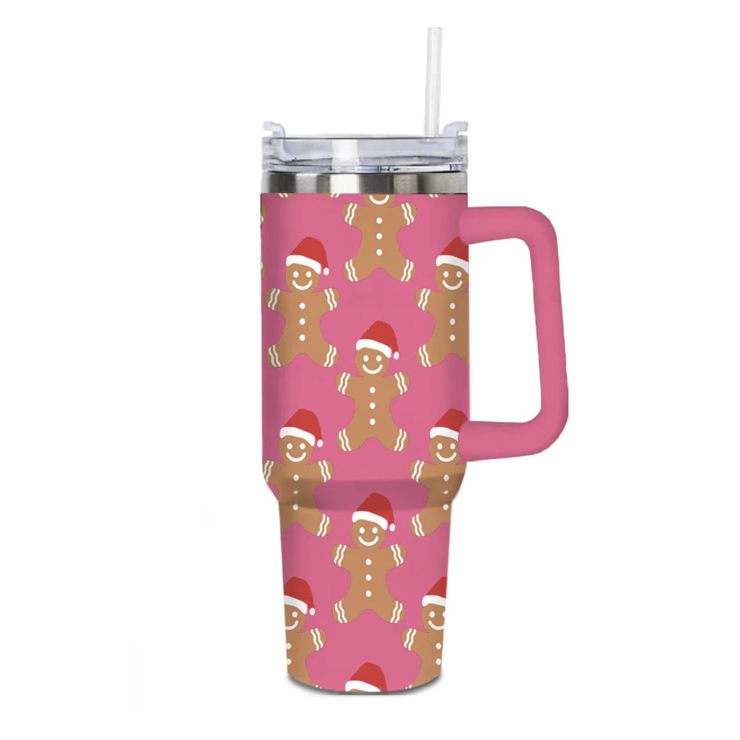 Gingerbread Man 40 oz. Handle Tumbler