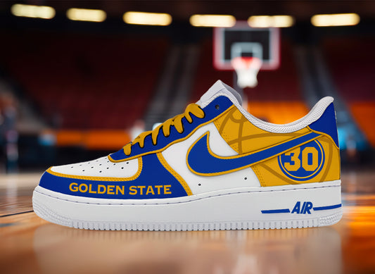 Air Force 1 Custom Painted Golden State Warriors (30)