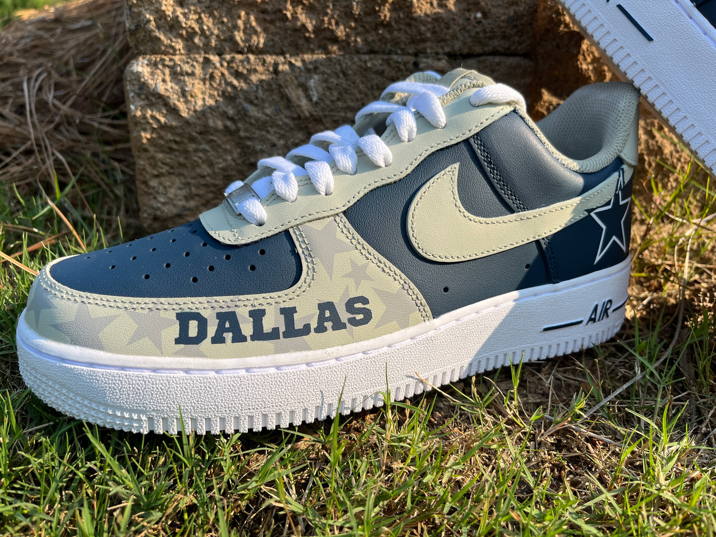 Air Force 1 Custom Painted Dallas Cowboys Style