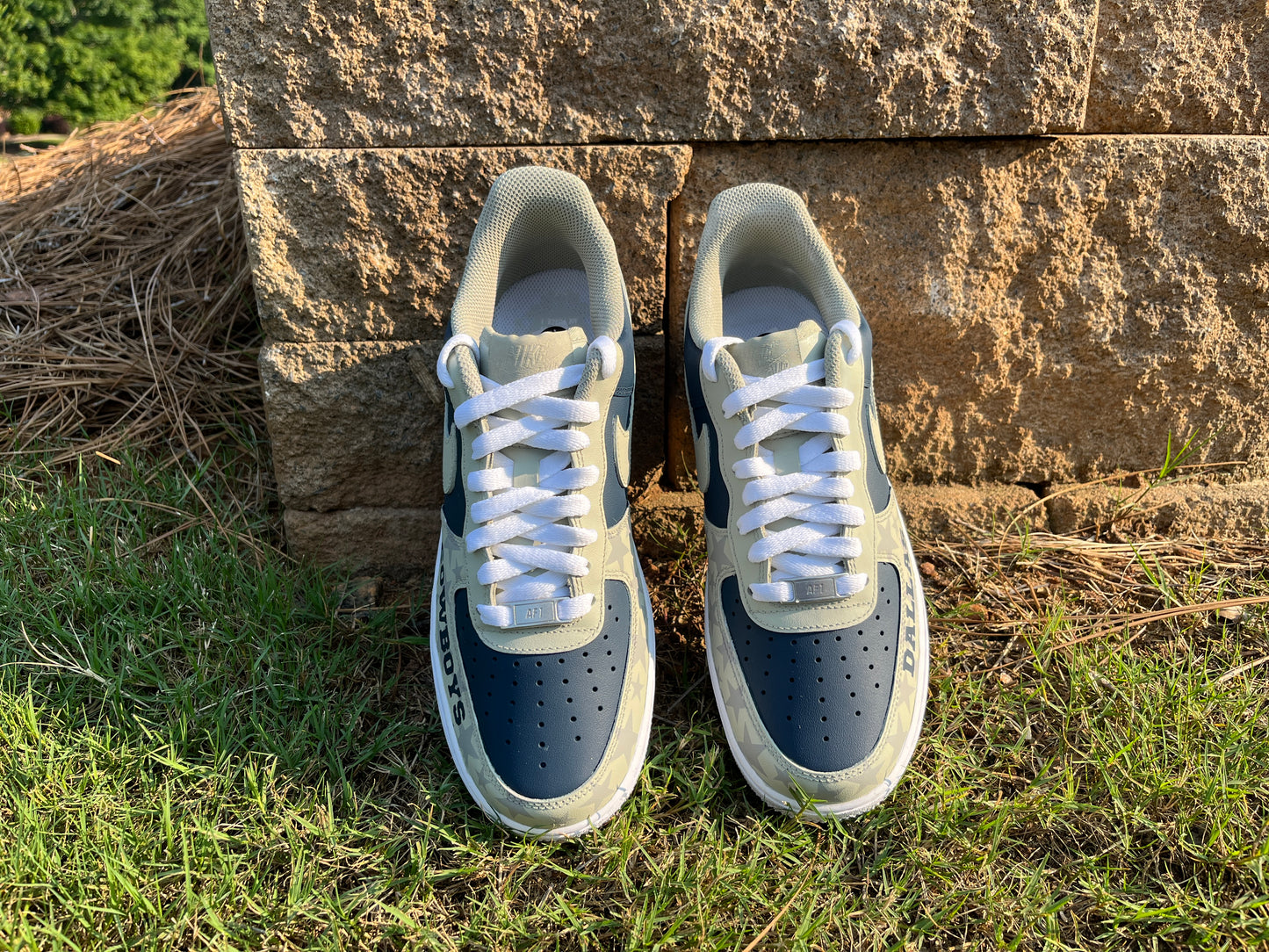 Air Force 1 Custom Painted Dallas Cowboys Style