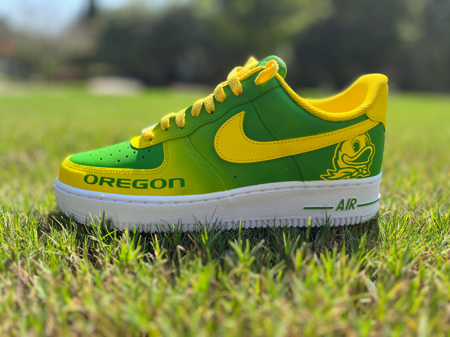 Air Force 1 Custom Painted Oregon Ducks
