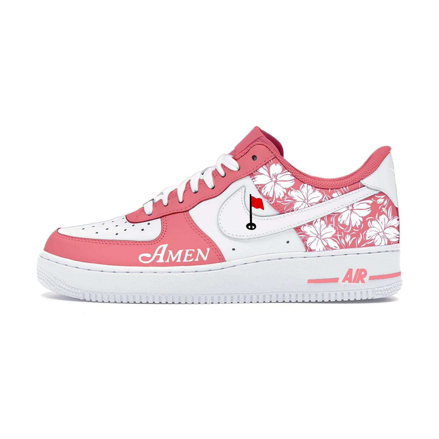 Air Force 1 Custom Painted Masters Golf Pink