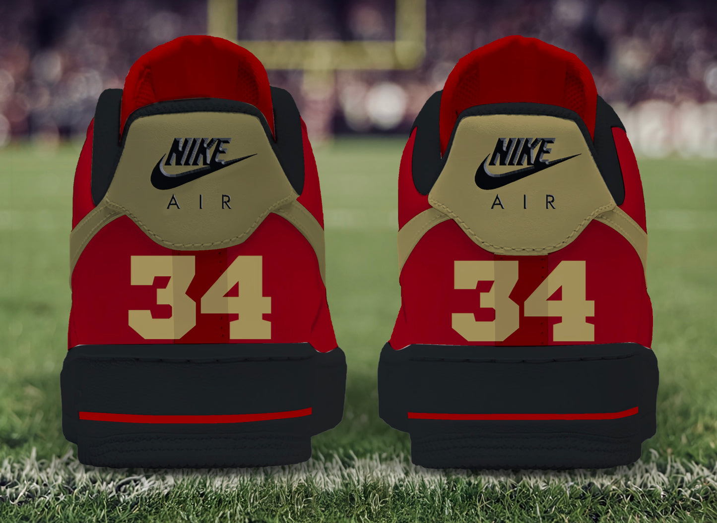 Air Force 1 Custom Painted Travel Football Titans