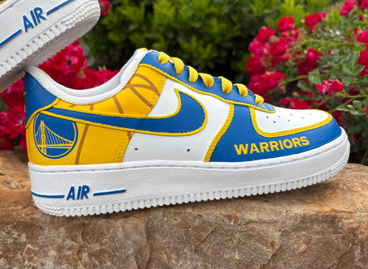 Air Force 1 Custom Painted Golden State Warriors (#30)