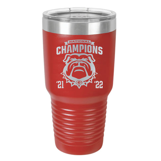 UGA Bulldogs National Champion 2021/2022 30 oz. Travel Mug