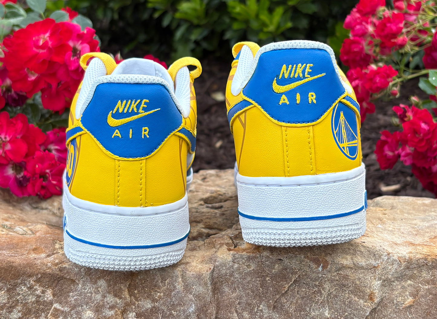 Air Force 1 Custom Painted Golden State Warriors (#30)