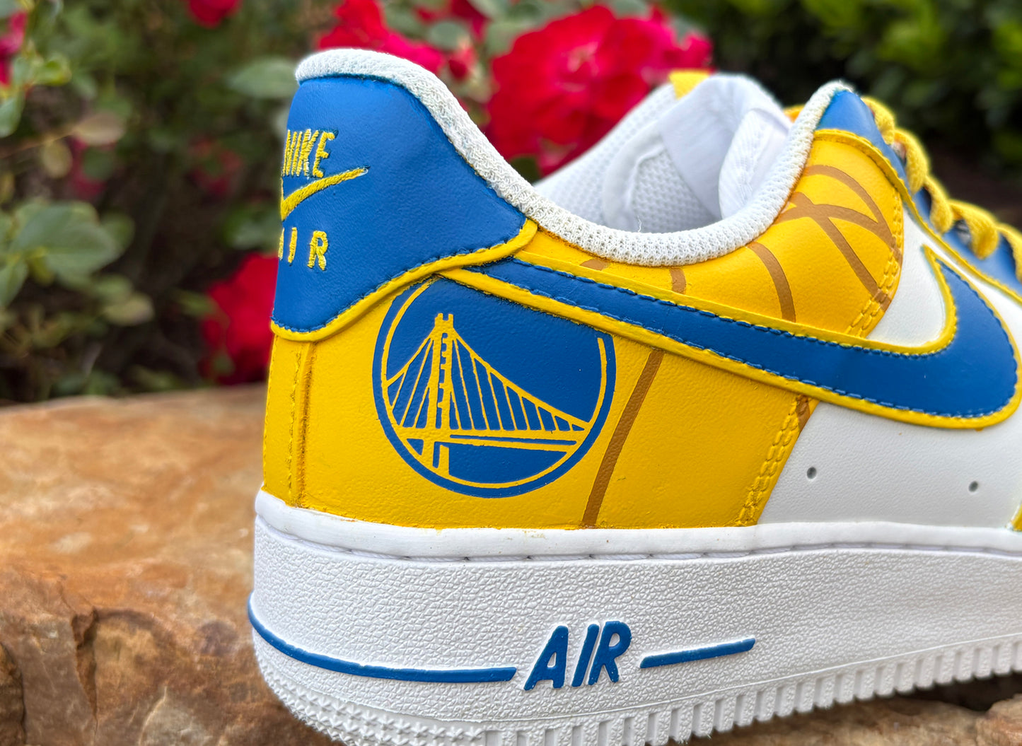 Air Force 1 Custom Painted Golden State Warriors (#30)