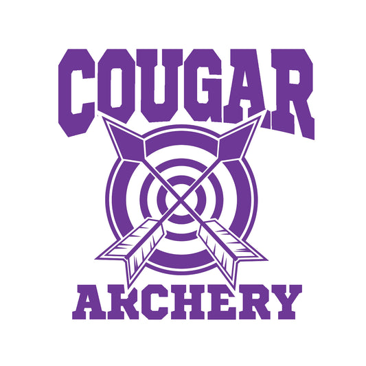 COUGAR ARCHERY WINDOW DECAL