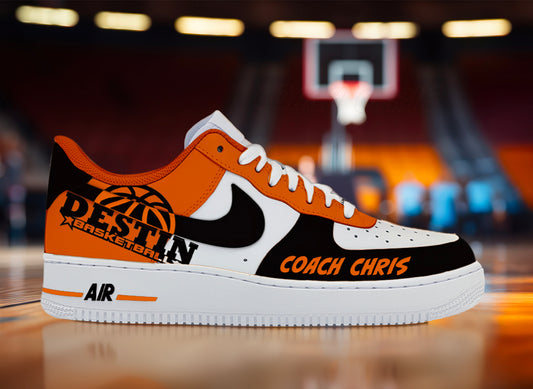 Air Force 1 Custom Painted Destin Basketball Camp 1 of 1