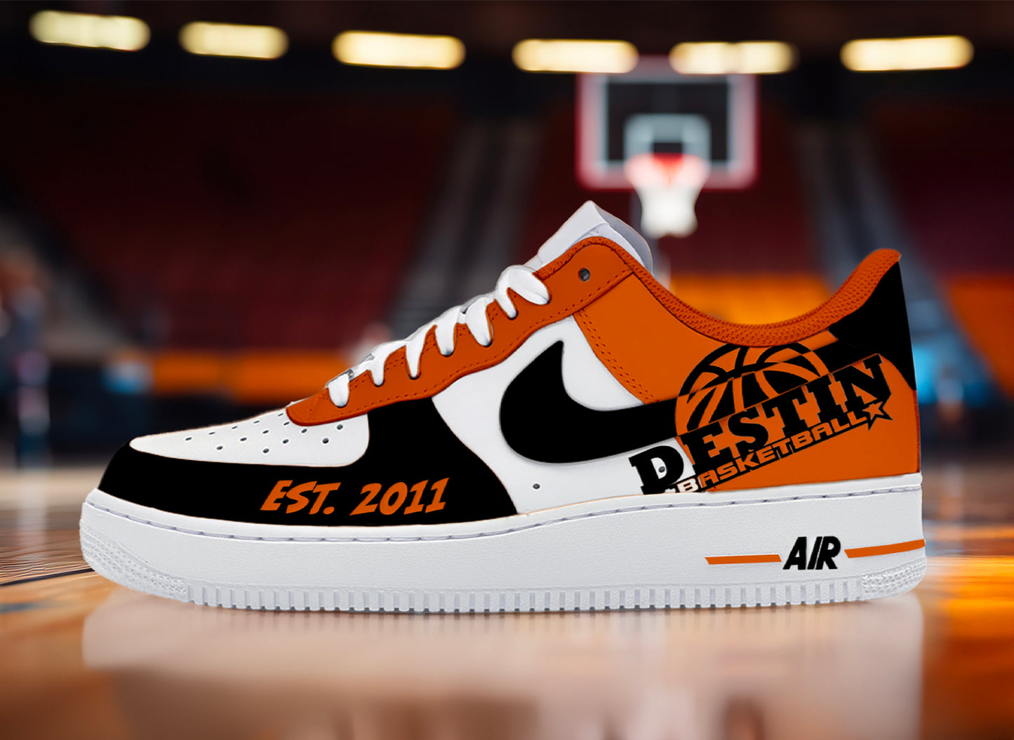 Air Force 1 Custom Painted Destin Basketball Camp 1 of 1