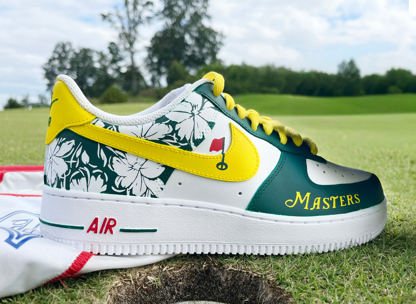Air Force 1 Custom Painted Masters Golf Style