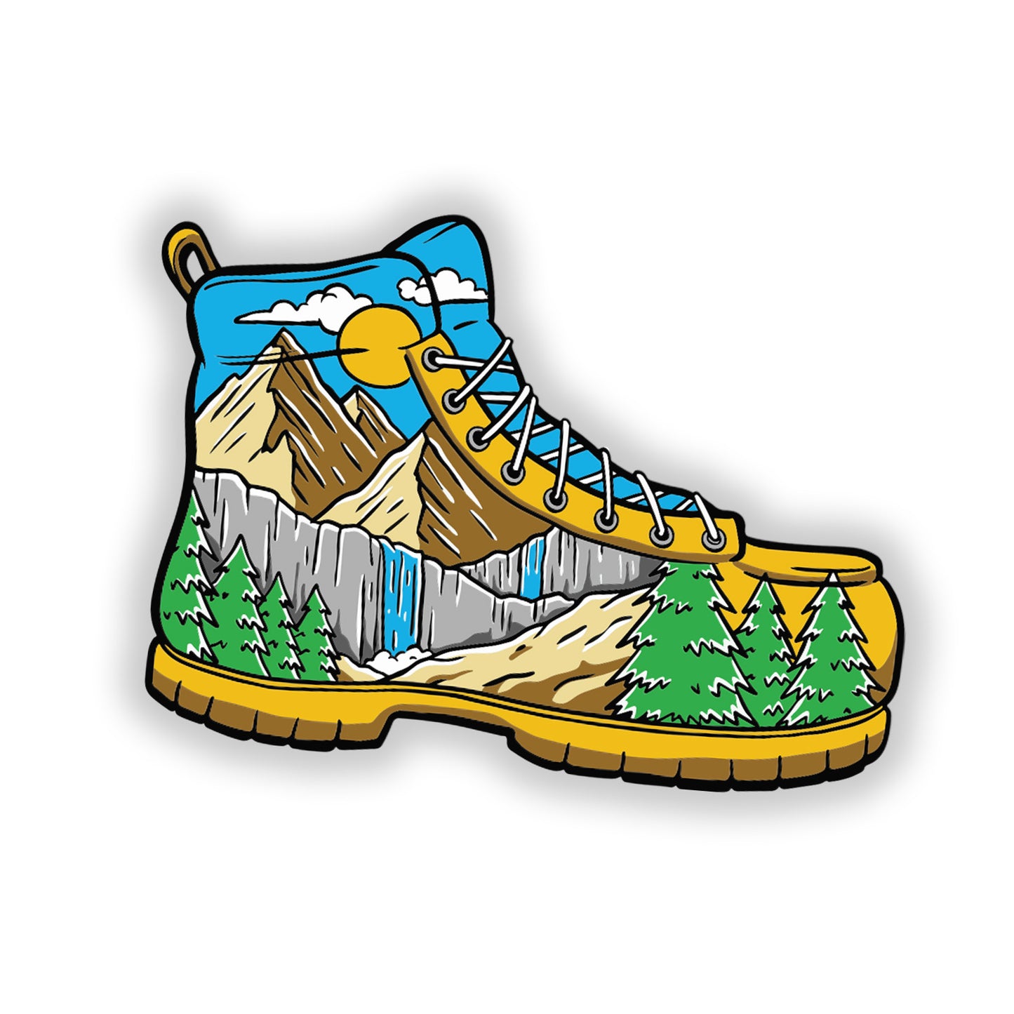 HIKING SHOE STICKER