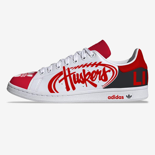 Adidas Stan Smith Nebraska Corn Huskers Custom Shoes