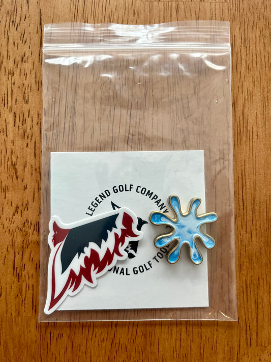 Legend Golf Company "SPLAT" Ball Marker Hand Painted means each are truly 1 of 1