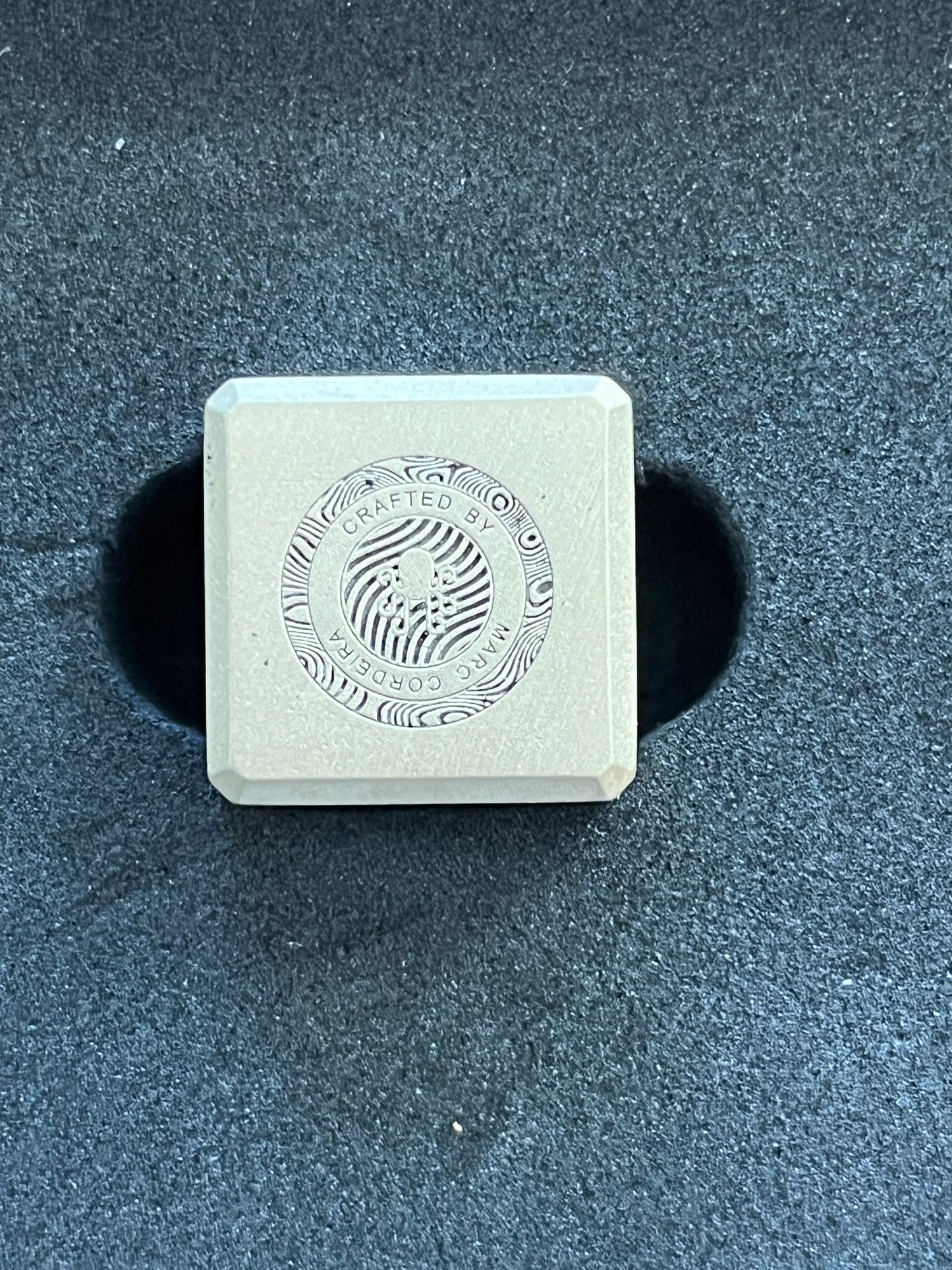 KRAKEN Golf Ball Marker White Brass and Leather Dice Limited Edition 1 of 60