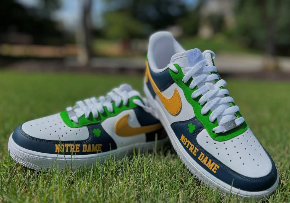 Air Force 1 Custom Painted Notre Dame Fighting Irish