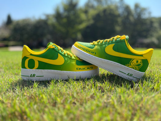 Air Force 1 Custom Painted Oregon Ducks