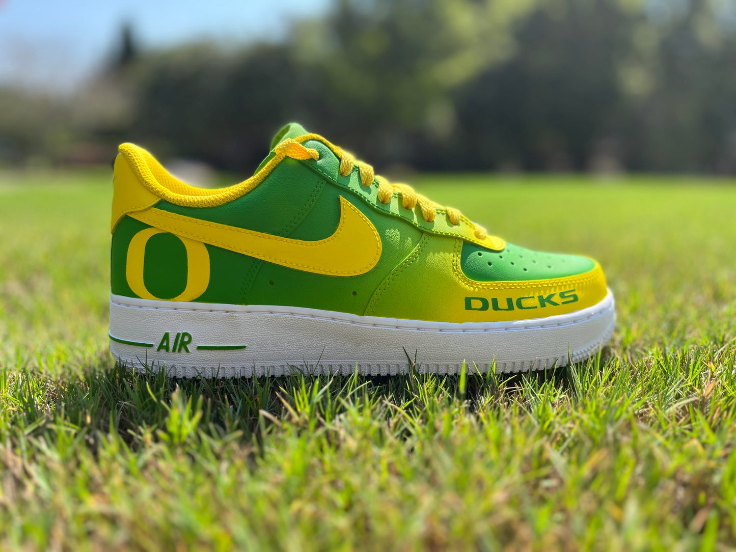 Air Force 1 Custom Painted Oregon Ducks