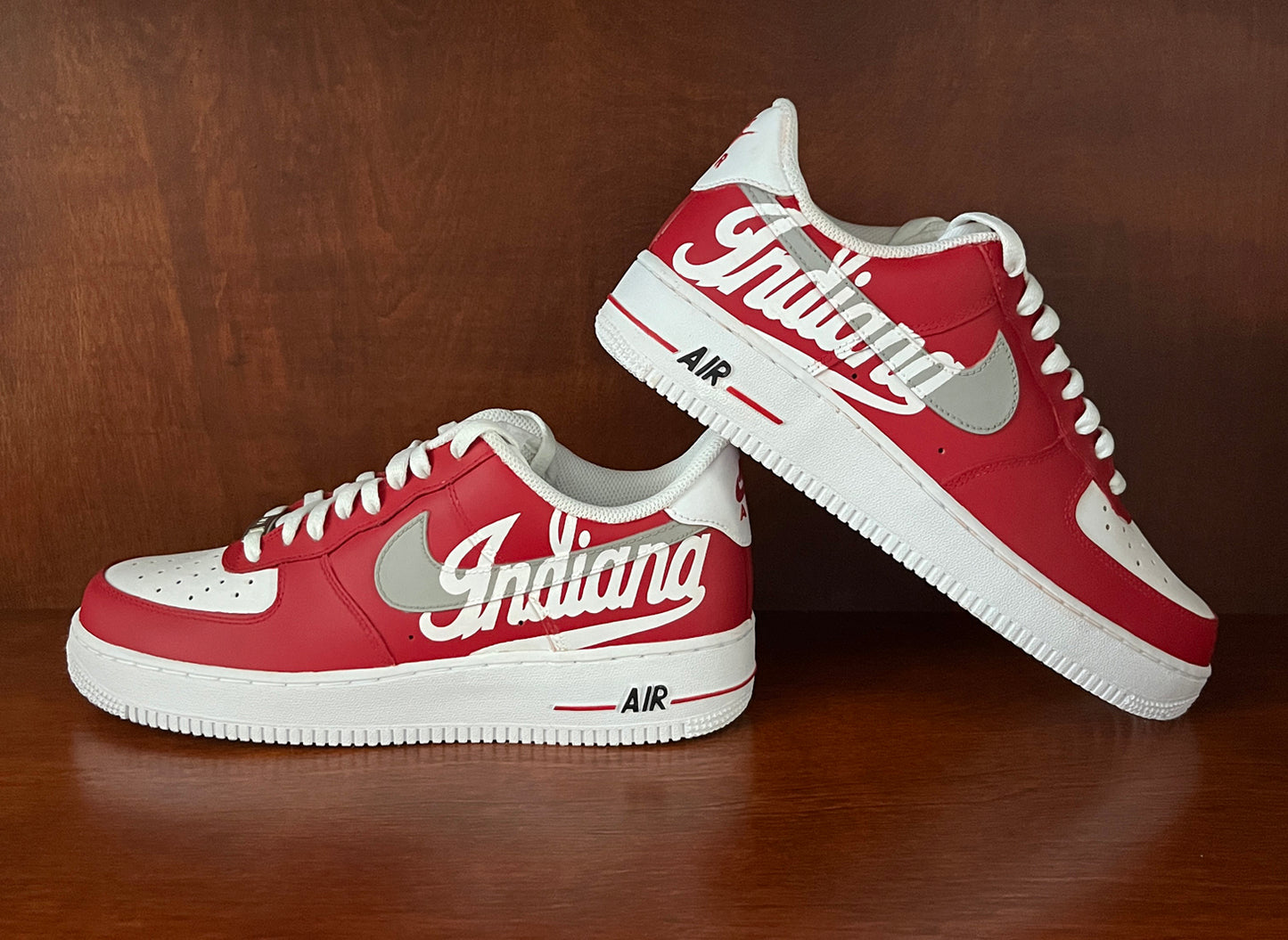 Air Force 1 Custom Painted Indiana Hoosiers V1