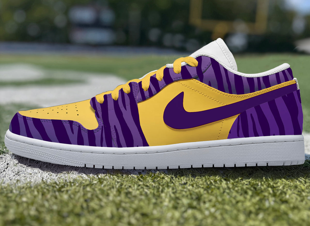 Air Jordan Custom Painted LSU Tigers
