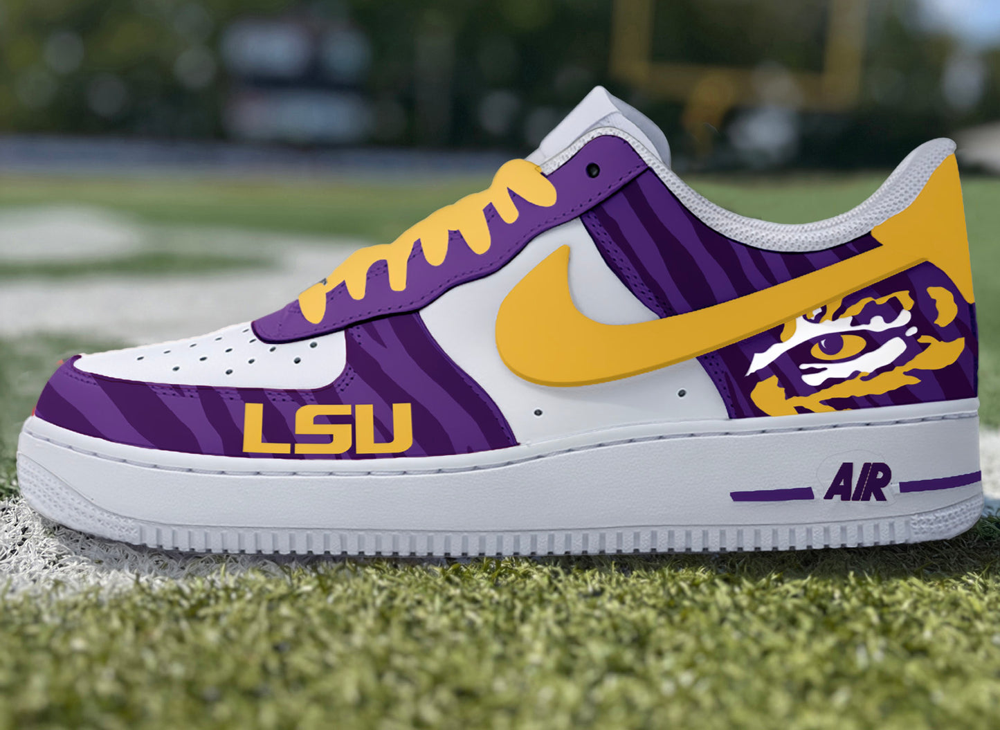 Air Force 1 Custom Painted LSU Tigers
