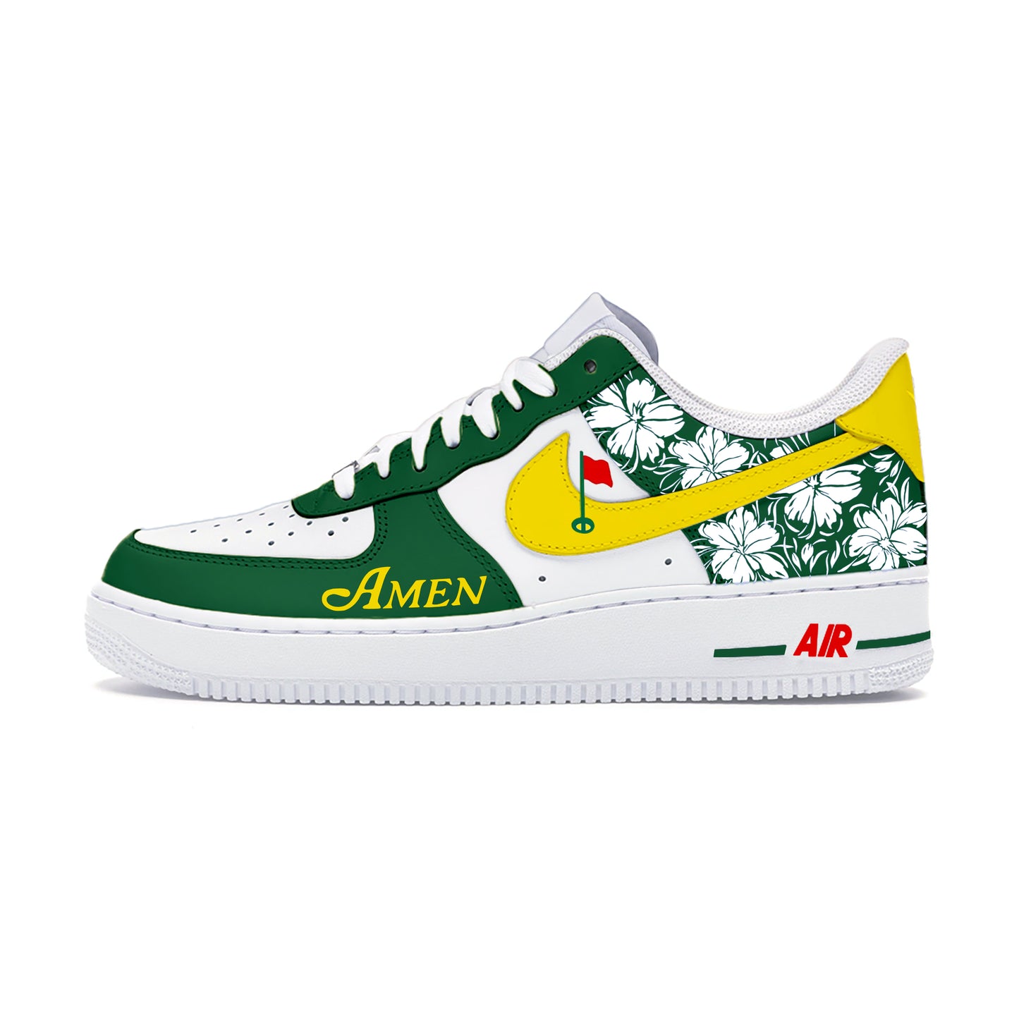 Air Force 1 Custom Painted Masters Golf