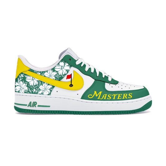 Air Force 1 Custom Painted Masters Golf Green Sole