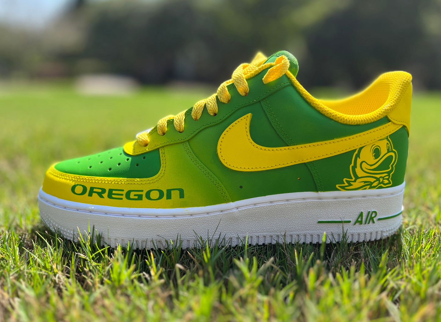 Air Force 1 Custom Painted Oregon Ducks V1