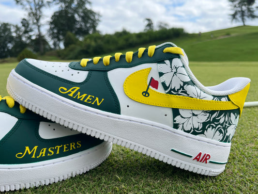 Air Force 1 Custom Painted Masters Golf