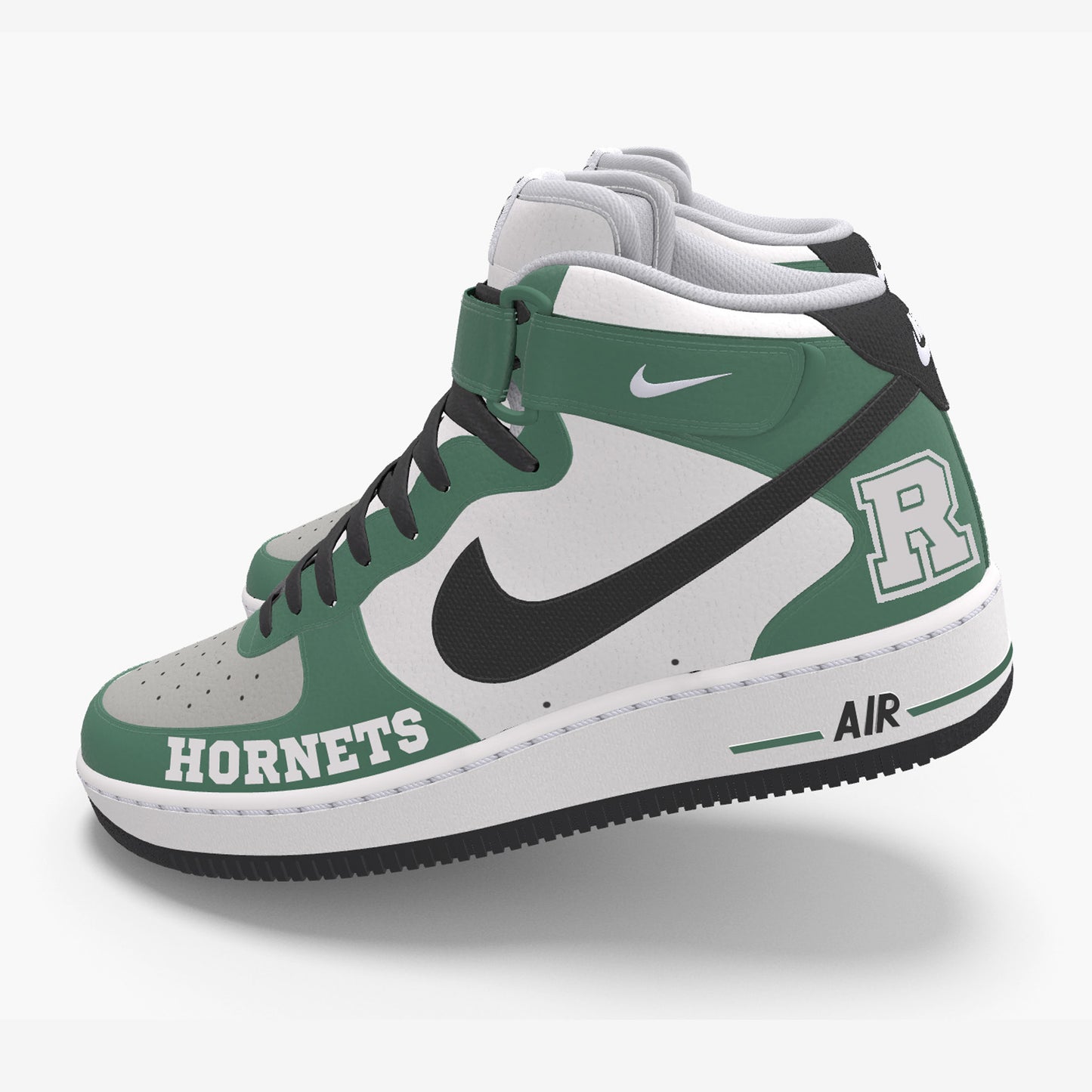 Air Force 1 Custom Painted Roswell Hornets Mid