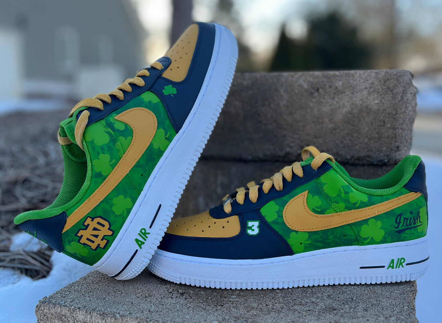 Air Force 1 Custom Painted Notre Dame V2