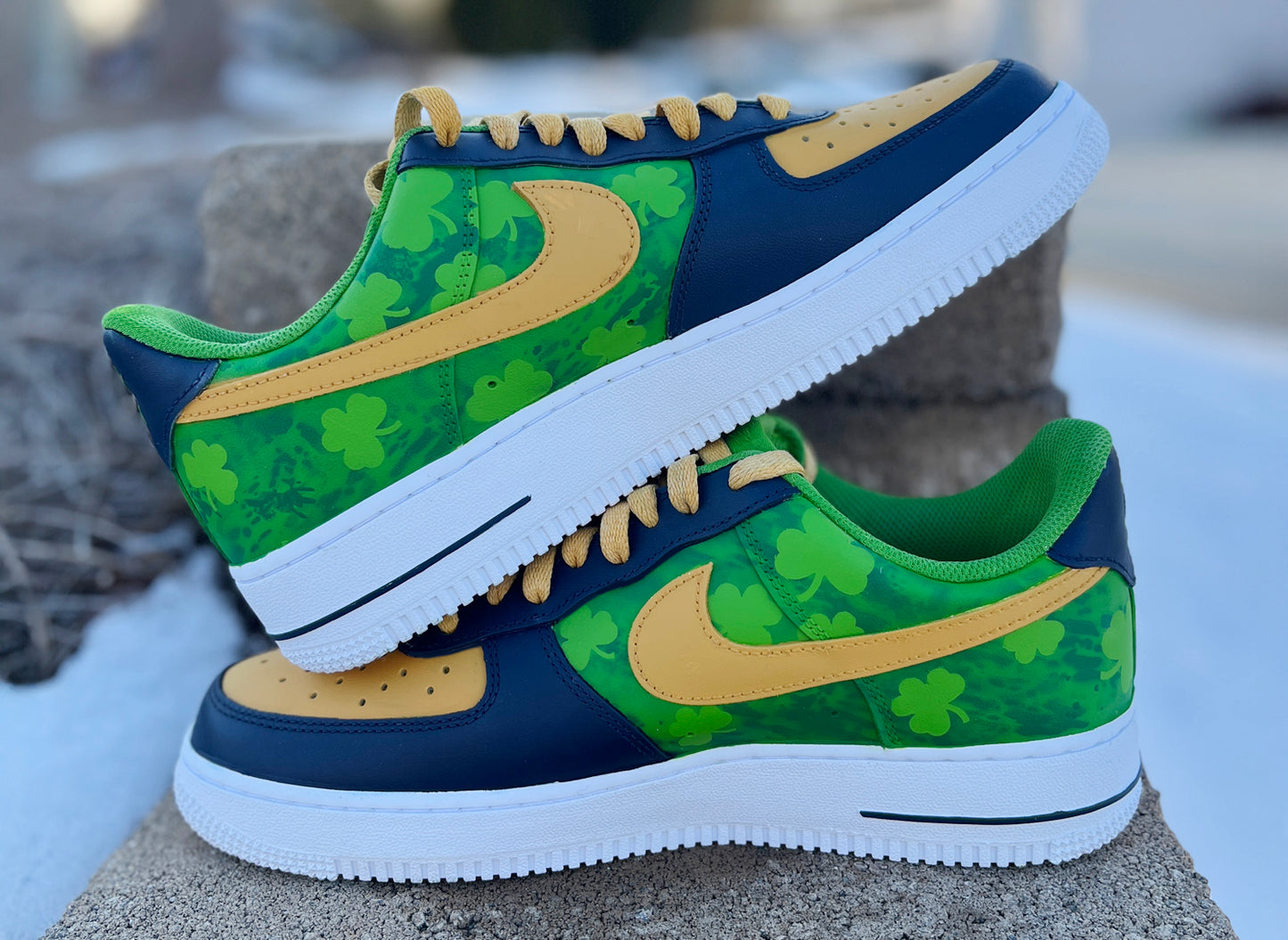 Air Force 1 Custom Painted Notre Dame V2