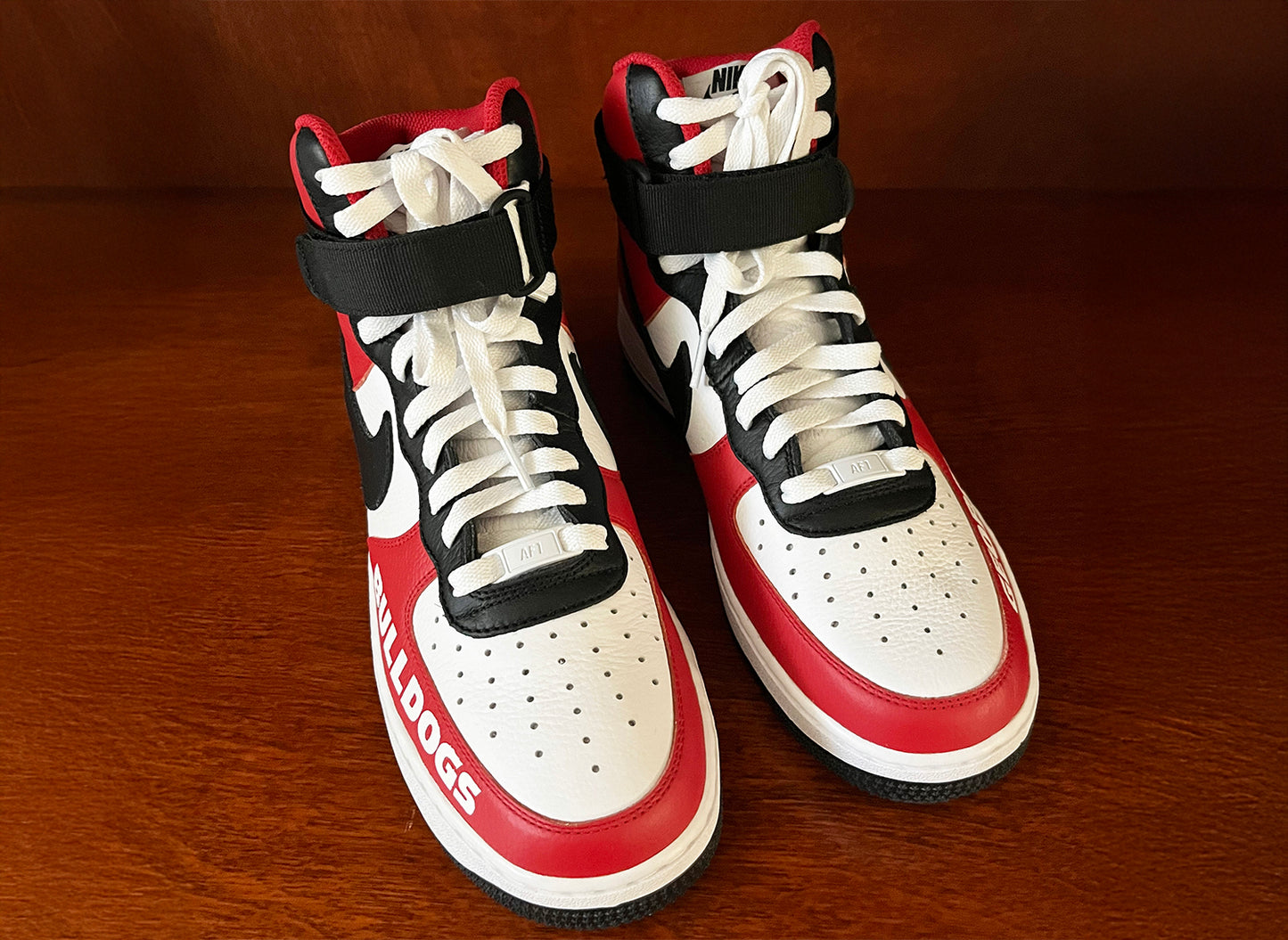 Air Force 1 High Custom Painted University of Georgia